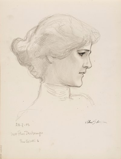 Mme Flore Deschamps - Albert Edelfelt