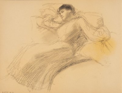 Femme au repos - Albert Edelfelt