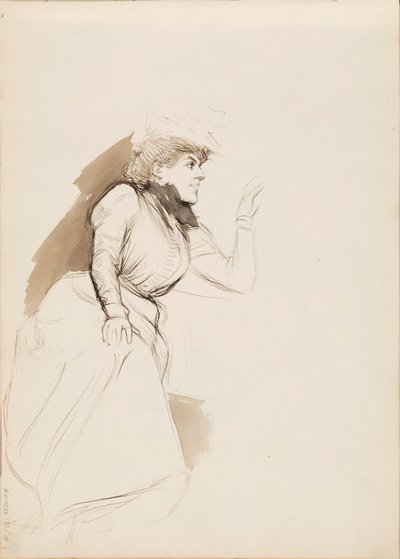 Femme assise (Aino Ackté) - Albert Edelfelt