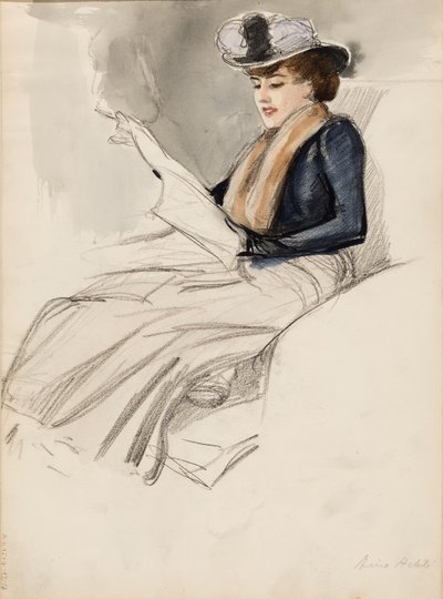 Femme assise, Aino Ackté - Albert Edelfelt