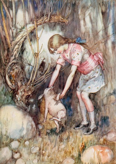 Illustration pour Alice au pays des merveilles - Albert Edward Jackson