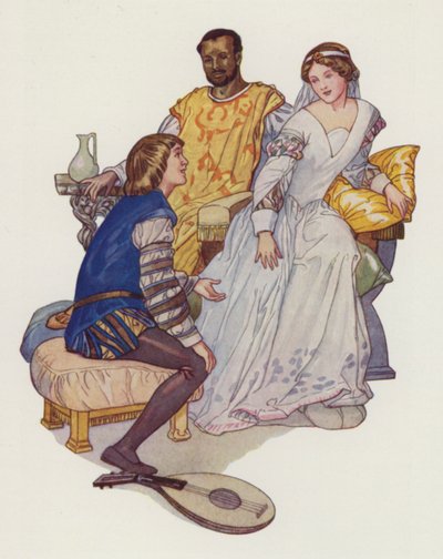 Shakespeare : Othello (lithographie en couleur) - Albert Edward Jackson