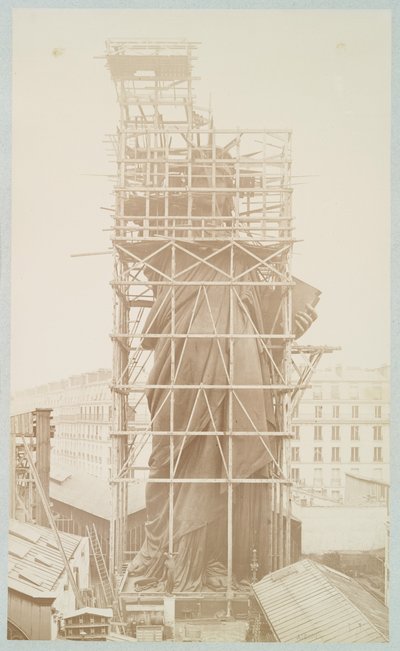 Assemblage de la Statue de la Liberté, Paris, 1883 - Albert Fernique