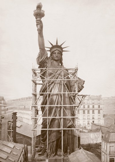 Assemblage de la Statue de la Liberté, Paris - Albert Fernique