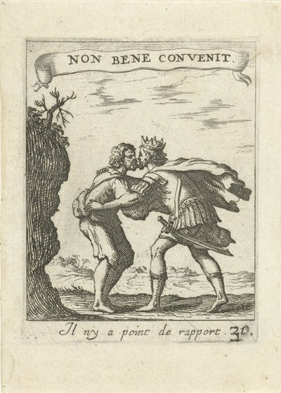 Mendiant et roi (série Devises et emblèmes d