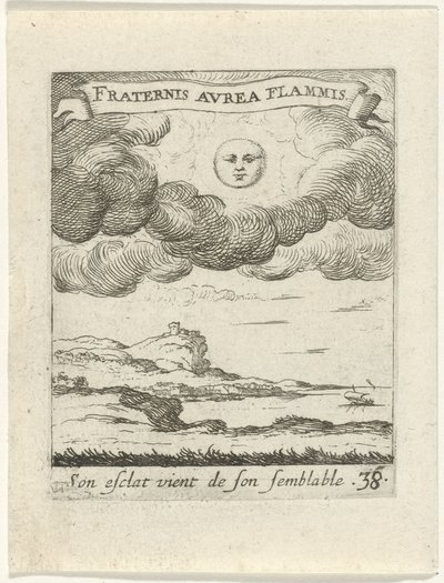 Paysage avec lune - Albert Flamen