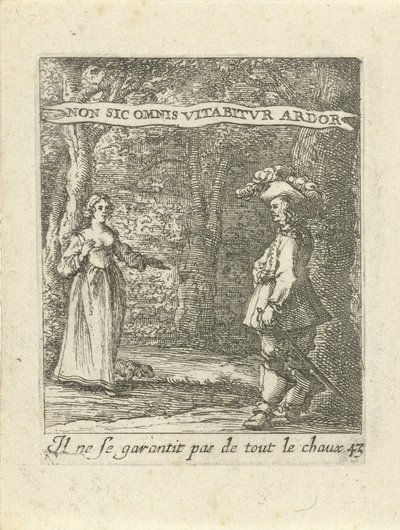 Homme et femme dans la forêt (série: Emblèmes d