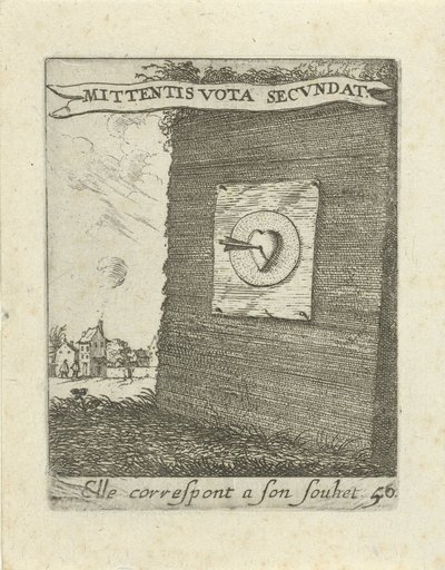 Flèche au milieu d