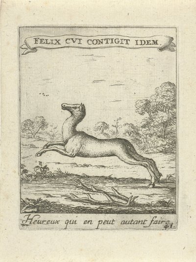 Cerf sautant - Albert Flamen