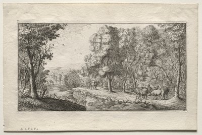La route à la lisière des bois - Albert Flamen