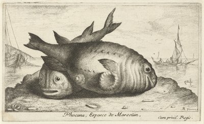 Deux marsouins sur la plage - Albert Flamen