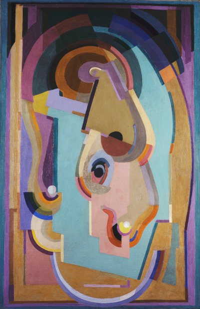 Composition Violet et Vert ; Purple and Green Composition - Albert Gleizes