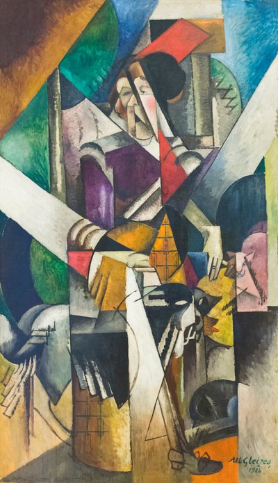 Femme avec animaux (Madame Raymond Duchamp-Villon) - Albert Gleizes