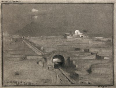 Une autoroute silencieuse, Pompéi, vers 1904 - Albert Goodwin