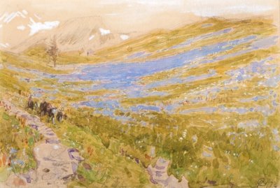 Vue alpine - Albert Goodwin