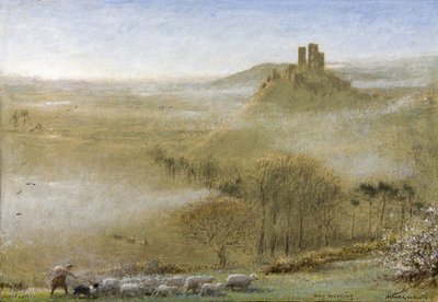 Château de Corfe, matin de mai, c.1860-c.1932 - Albert Goodwin