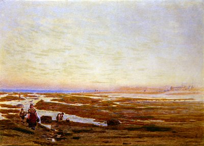 Marée Basse sur la Côte Sud, près de Brighton - Albert Goodwin