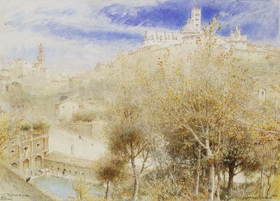 La Fonte Branda, Sienne, 1905 - Albert Goodwin