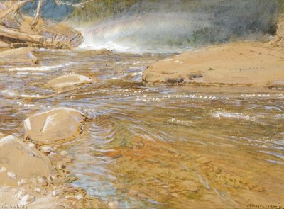 Les rapides / Au-dessus de la cascade - Albert Goodwin
