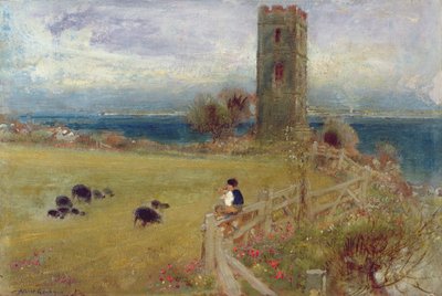 Le garçon berger, Sidestrand, Norfolk - Albert Goodwin