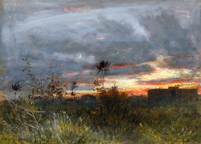 Les Tours du Silence, Bombay, 1909 - Albert Goodwin