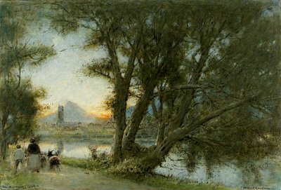 Le village de..., vers 1860-1932 - Albert Goodwin