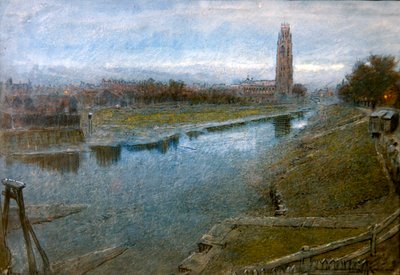 Vue de Boston, Lincolnshire - Albert Goodwin