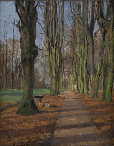 Une avenue à Søndermarken. Frederiksberg - Albert Gottschalk