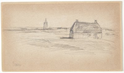 Maison de paysan et clocher - Albert Gottschalk