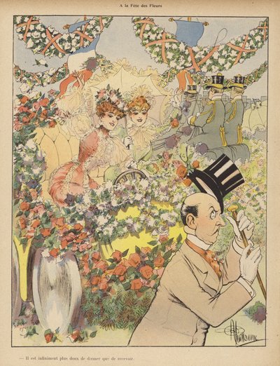 Au Festival des Fleurs - Albert Guillaume