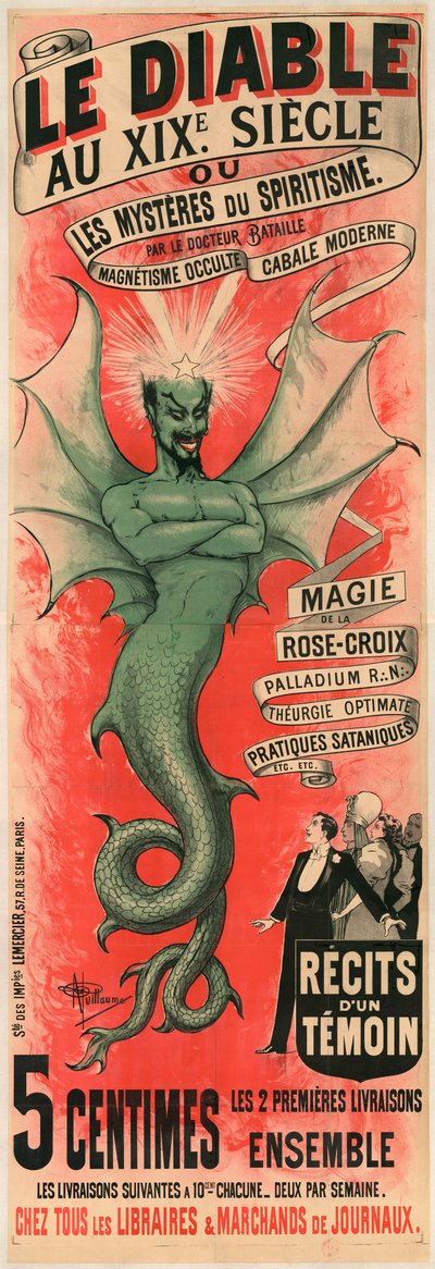 Le Diable au XIXe siècle ou les Mystères du spiritisme par le docteur Bataille, vers 1895 - Albert Guillaume