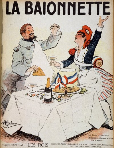 Les rois (Marianne et un poilu trinquant autour d
