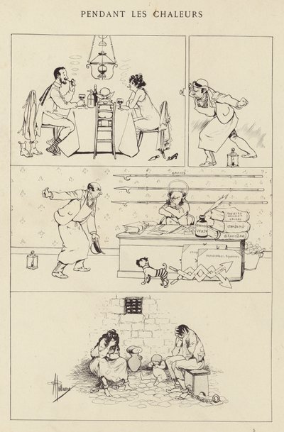 Pendant les chaleurs - Albert Guillaume