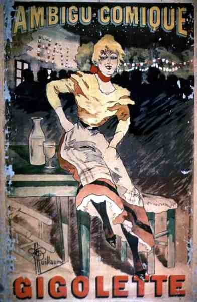 Affiche publicitaire pour Gigolette - Albert Guillaume