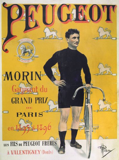 Affiche publicitaire pour les cycles 
