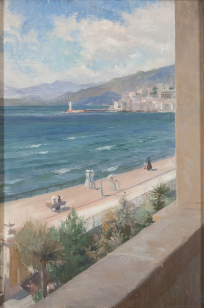 De ma fenêtre à Cannes, 1891 - Albert Gustaf Aristides Edelfelt