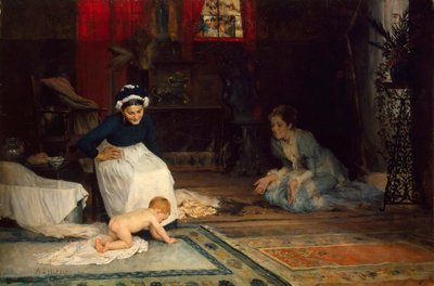 Dans la nurserie, 1885 - Albert Gustaf Aristides Edelfelt