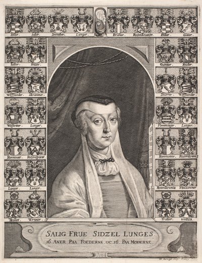 Sidsel Lunge. Feuille commémorative - Albert Haelwegh