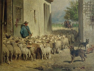 Retour à la bergerie, 1860 - Albert Heinrich Brendel