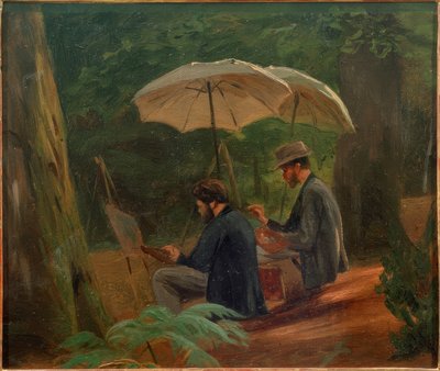 Deux artistes au travail - Albert Hendschel