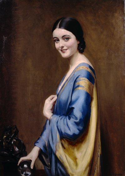 Robe bleue et or - Albert Henry Collings