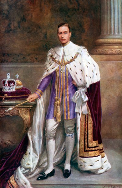 Le roi George VI en robes de couronnement, 1937 - Albert Henry Collings