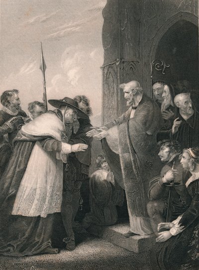 Le cardinal Wolsey entrant dans l
