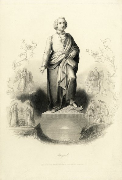 Monument de Mozart à la Mozartplatz, 1842 - Albert Henry Payne