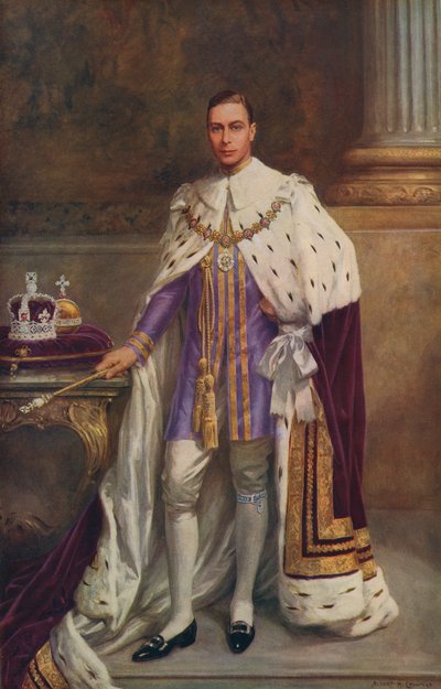 Le roi George VI en robes de couronnement en 1936 - Albert Henry after Collings