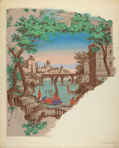 Papier peint - Albert J. Levone
