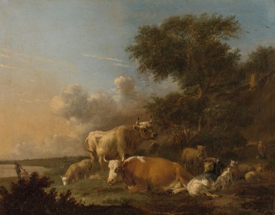 Paysage avec du bétail - Albert Jansz Klomp
