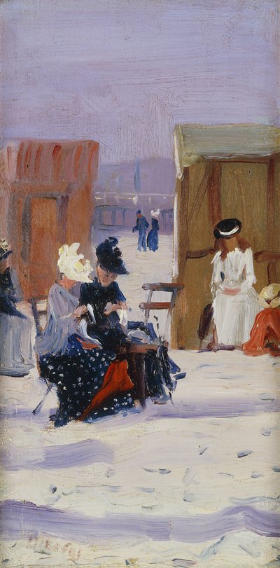 Sur la plage - Albert Jnr. Ludovici