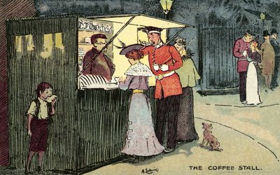 Le Stand de Café, Londres - Albert Jnr. Ludovici