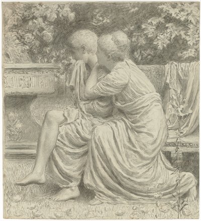 Cartoon pour "Un Idylle" - Albert Joseph Moore